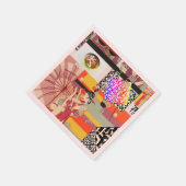 Japans neo- Art Deco Collage "Geen geschiedenis" Servet (Hoek)