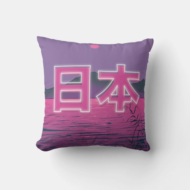 Japans Neon Kussen (Voorkant)