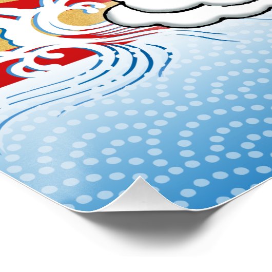 Japans Nieuwjaar 2024 Dragon Perfect Poster (Hoek)