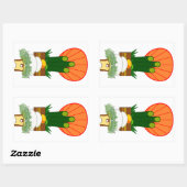 Japans nieuwjaar rechthoekige sticker (Vel)