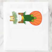 Japans nieuwjaar rechthoekige sticker (Tas)