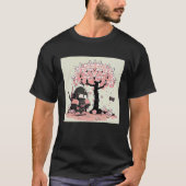 Japans Ninja-zwaardvechter Cherry blossom tree but T-shirt (Voorkant)