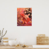 Japans Noh Mask Fantasy Art Poster (Keuken)