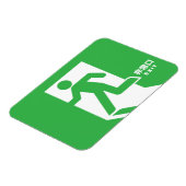 Japans nooduitgang teken magneet (Linkerzijde)