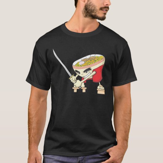 Japans noordpoolstrijder met Samurai-zwaard T-shirt (Voorkant)