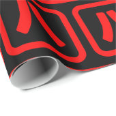 Japans nummer acht 八 【 Hachi 】 Kanji Cadeaupapier (Rol Hoek)