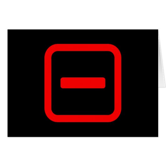 Japans Nummer Een 一 【Ichi】 Kanji Kaart (Voorkant Horizontaal)