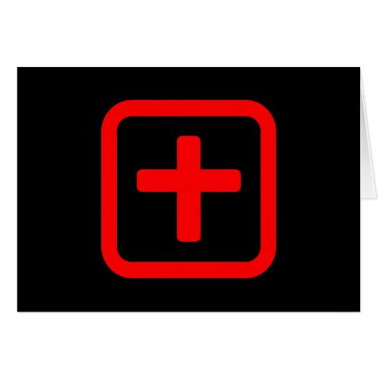 Japans nummer tien 十 【ju】 kanji Kaart (Voorkant Horizontaal)