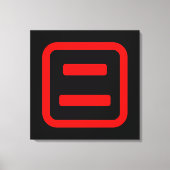 Japans nummer twee 二 【 Ni 】 Kanji Canvas Afdruk (Voorkant)