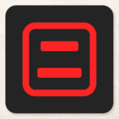 Japans nummer twee 二 【 Ni 】 Kanji Kartonnen Onderzetters (Voorkant)