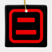 Japans nummer twee 二 【 Ni 】 Kanji Keramisch Ornament (Voorkant)