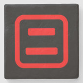 Japans nummer twee 二 【 Ni 】 Kanji Stenen Onderzetter (Voorkant)