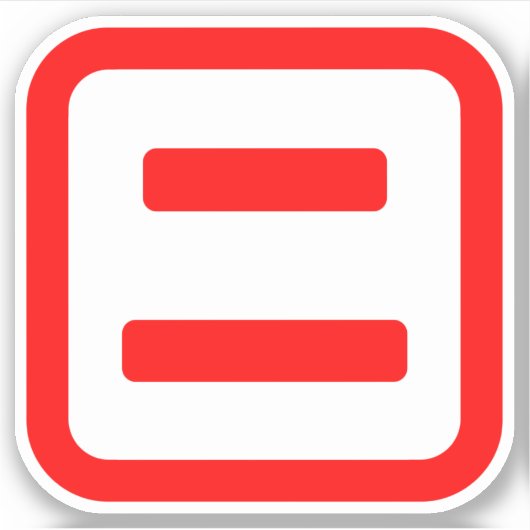 Japans nummer twee 二 【 Ni 】 Kanji Sticker (Voorkant)