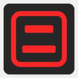 Japans nummer twee 二 【 Ni 】 Kanji Vierkante Sticker