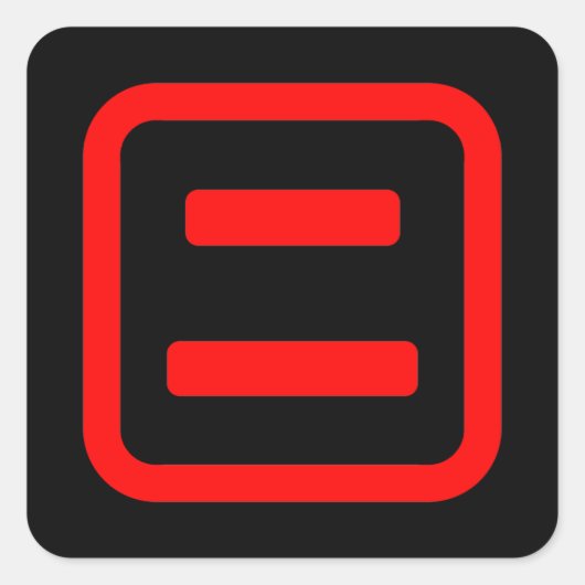 Japans nummer twee 二 【 Ni 】 Kanji Vierkante Sticker (Voorkant)