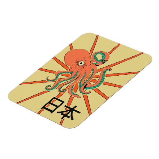 japans octopuspatroon magneet (Linkerzijde)