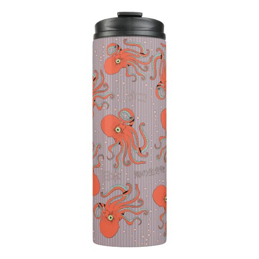 Japans Octopuspatroon Thermosbeker (Voorkant)