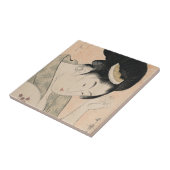  Japans Oegkio-e Woman Portret I Tegeltje (Zijkant)