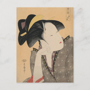 Japans Oegkio-e Woman Portret IV Briefkaart