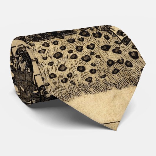 Japans oeroud samurai ukiyo-e  oost stropdas (Opgerold)