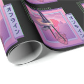 Japans offline dampvormig esthetisch hart cadeaupapier (Rol Hoek)