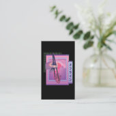 Japans offline dampvormig esthetisch hart visitekaartje (Staand voorkant)