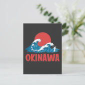 Japans Okinawa Japan Kanagawa Great Wave Briefkaart (Staand voorkant)