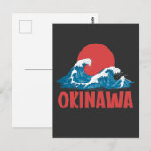 Japans Okinawa Japan Kanagawa Great Wave Briefkaart (Voorkant / Achterkant)