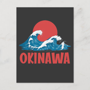 Japans Okinawa Japan Kanagawa Great Wave Briefkaart