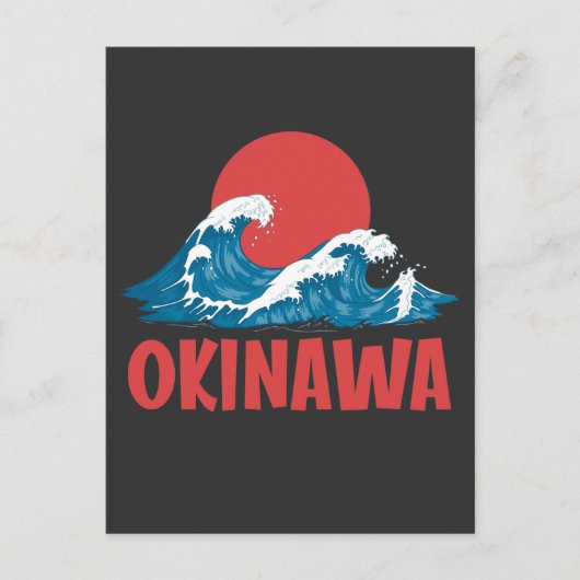 Japans Okinawa Japan Kanagawa Great Wave Briefkaart (Voorkant)
