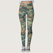 Japans olieverschilderij leggings (Voorkant)