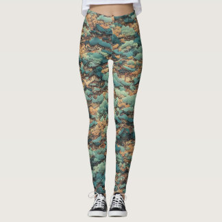 Japans olieverschilderij leggings