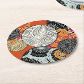 Japans onderzetter met rode achtergrond (Gebogen)