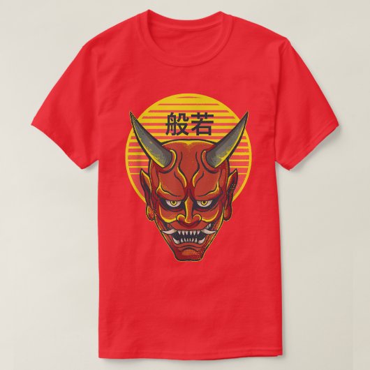  Japans Oni Japan duivel animme T-shirt (Design voorkant)
