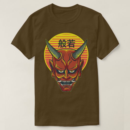  Japans Oni Japan duivel animme T-shirt (Design voorkant)