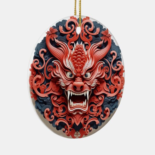 Japans Oni keramisch Ornament (Rechts)