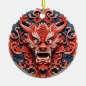 Japans Oni keramisch Ornament (Voorkant)
