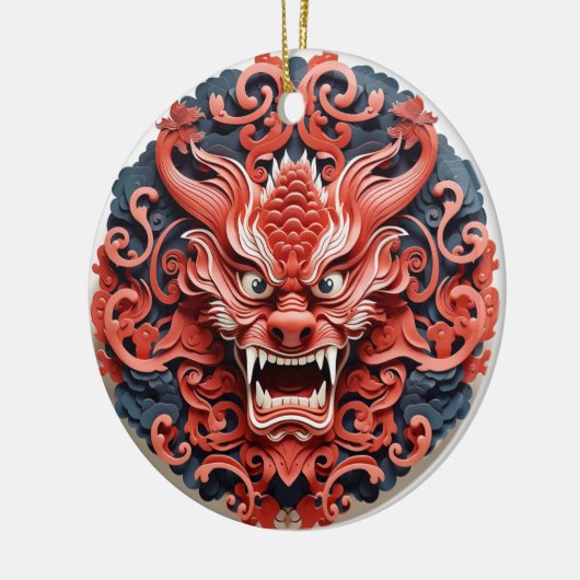 Japans Oni keramisch Ornament (Links)