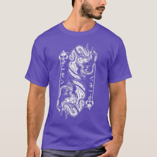 Japans Oni Masker Demon Mask Bushido Samurai Oni T-shirt