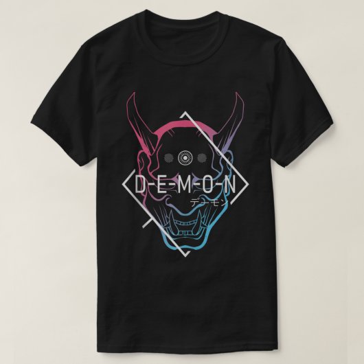 Japans Oni Masker Demon Ogre - Aesthetisch Japan S T-shirt (Design voorkant)