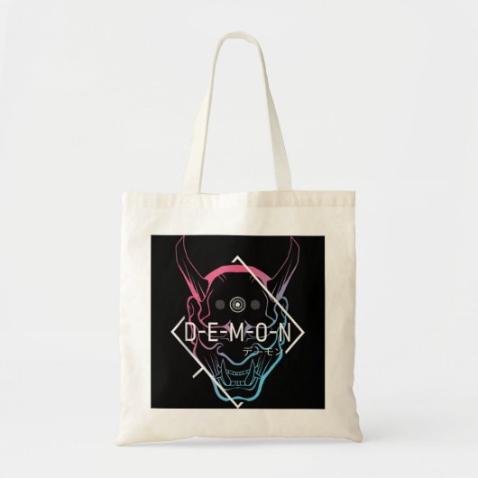 Japans Oni Masker Demon Ogre - Aesthetisch Japan S Tote Bag (Voorkant)