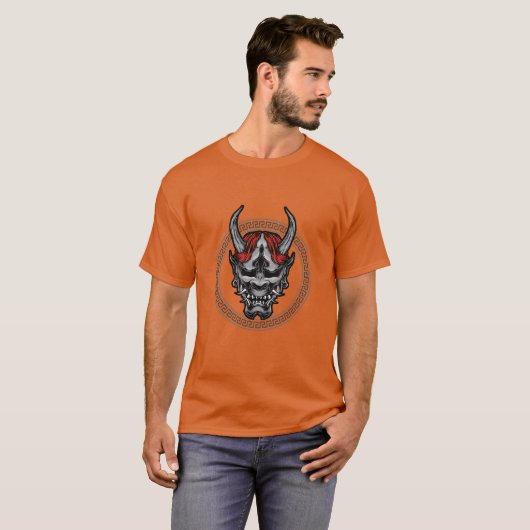 Japans oni masker. t-shirt (Voorkant volledig)