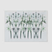 Japans ontkoppelingspagina - Groen Bamboonpatroon Tissuepapier (Voorkant)