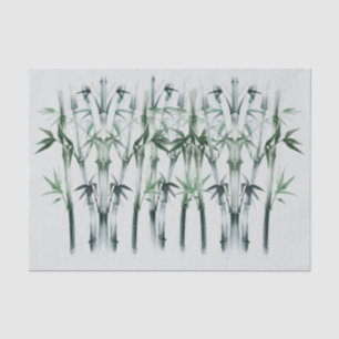 Japans ontkoppelingspagina - Groen Bamboonpatroon Tissuepapier