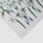 Japans ontkoppelingspagina - Groen Bamboonpatroon Tissuepapier (Detail)