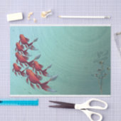 Japans ontkoppelingspagina Koi Goldfish Oranje bla Tissuepapier (Craft)