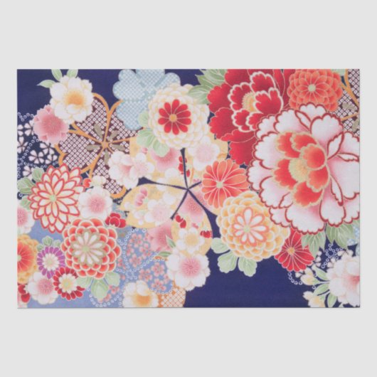 Japans ontwerp van Floral Tissuepapier (Voorkant)