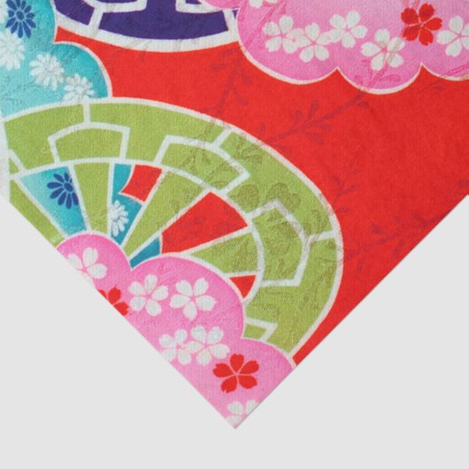 Japans ontwerp van Floral Tissuepapier (Detail)