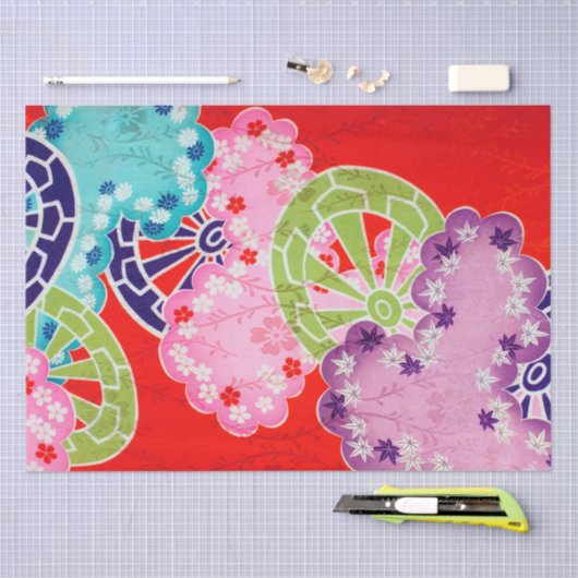 Japans ontwerp van Floral Tissuepapier (Craft)