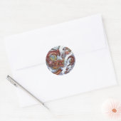 Japans ontwerp voor drakenTattoo Ronde Sticker (Envelop)